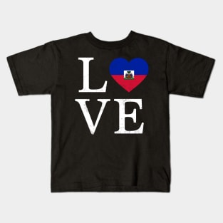 Happy Haitian Flag Day Celebration Haiti Love Kids T-Shirt